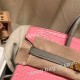 エルメスバーキン 25センチアリゲーターマット Alligator Crocodile 5P/Pink & 80/Pearl GreyピンクX パールグレーゴールド金具  全手縫いbirkin25-014