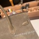 エルメスバーキン 25センチChamois 18/Étoupe Grey グリエレファント シルバー金具 全手縫いbirkin25-024