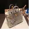 エルメスバーキン 25センチLizard リザードナチュラ1B/ Ombreオンブレゴールド金具  全手縫いbirkin25-027