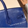 エルメスバーキン 25センチLizard リザードナチュラ73/Blue Saphir  ブルーサフィールゴールド金具  全手縫いbirkin25-030