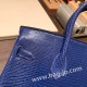 エルメスバーキン 25センチLizard リザードナチュラM3 /Blue Encre ブルーアンクルゴールド金具  全手縫いbirkin25-037