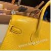 エルメスバーキン 25センチLizard リザードナチュラ9L/CANARIゴールド金具  全手縫いbirkin25-039