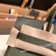 エルメスバーキン 25センチヴォーエプソン Epsom C6 /Vert Gris ヴェールグリスシルバー金具 全手縫いbirkin25-047