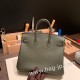 エルメスバーキン 25センチヴォーエプソン Epsom C6 /Vert Gris ヴェールグリスシルバー金具 全手縫いbirkin25-047