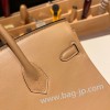 エルメスバーキン 25センチスイフト swift チャイ0M/Chai シルバー金具 全手縫いbirkin25-074