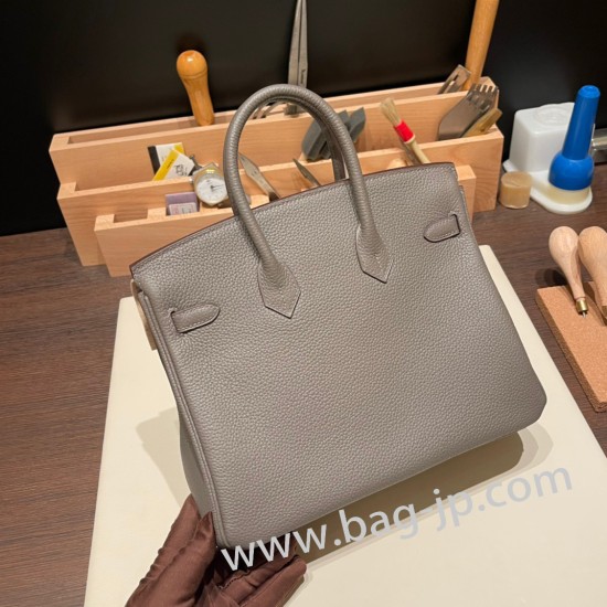 エルメスバーキン 25センチトゴ Togo エタン8F/Etain  RoseRose Gold  Hardware  全手縫いbirkin25-120