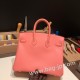 エルメスバーキン 25センチトゴ Togo ローズエテK4 /Rose d’ete シルバー金具 全手縫いbirkin25-152