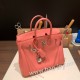 エルメスバーキン 25センチトゴ Togo ローズエテK4 /Rose d’ete シルバー金具 全手縫いbirkin25-152