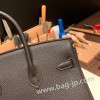 エルメスバーキン 25センチトゴ Togo ゴールド37/Gold & 46 /Ebene シルバー金具 全手縫いbirkin25-160
