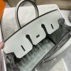 【バーキン ドリームバッグ】トゴ 25cm グリ・ネヴェ OW シルバー金具 雪のようなクリーンなエレガンス 