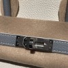 【エルメス】バーキン 25 トゴ革 01 ホワイト ×J7 ブルーラン シルバー金具｜白とペールブルーのハーモニアスデザイン 美しい日常バッグ 