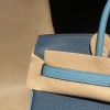 【新入荷】エルメス バーキン 25 トゴ革 1P コルヴェール ×P3 ブルーノール ゴールド金具｜鮮やかな水色とネイビーのカラーマリアージュ ゴールドのエレガンス 
