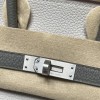 【2024-2025 最新】エルメス バーキン 25 トゴ革 80 パールグレー ×0L グリメイヤー シルバー金具｜ニュートラルなグレー調マッチング 現代的ファッション感 
