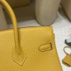 【エルメス】バーキン 25 トゴ革 9D ジョーヌ アンブル シルバー金具｜暖かなゴールドイエローとマットな質感 モダンでエレガントな日常バッグ 