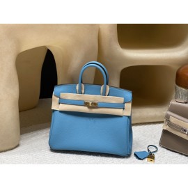 【ドリームバッグ】エルメス バーキン 25 トゴ革 7B ターコイズブルー ゴールド金具｜理想的サイズと宝石色の輝き ハイクラスなエレガンスを極める 