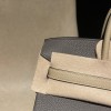 【エルメス】バーキン 25 トゴ革 8F エタン ×S2 トレンチ ラスバーニッシュシルバー｜ベージュグリーンとグレーブルーのツートン マットな高級感 