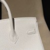 【エルメス】バーキン 25 トゴ革 01 ホワイト ゴールド金具｜コーディネート万能のクリーンホワイト 清潔感溢れるエレガントバッグ 