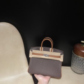 【全新入荷】エルメス バーキン 25 トーゴ革 46 エベーヌ ×37 ゴールド シルバー金具｜濃密なブラウンとゴールドのコントラスト ハイクラスな秋冬バッグ 