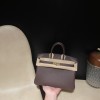 【全新入荷】エルメス バーキン 25 トゴ革 47 ショコラ色 ×37 ゴールド 内装｜濃厚なチョコレートブラウンとゴールドの温かみ 秋冬の定番バッグ 