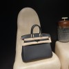 【バーキン 25 トゴ革】89 ソーブラック（So Black）／89 ブラック（Noir）ブラック金具｜超カッコいい全黒スタイルの究極バッグ 