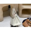 エルメスバーキンオーストリッチ 25センチ 高級カスタムメイド Birkin 25cm 南アフリカ KKオーストリッチ  パルシュマン｜オーストリッチ白系最高の美しさと品格を持つ色調！ゴールド金具