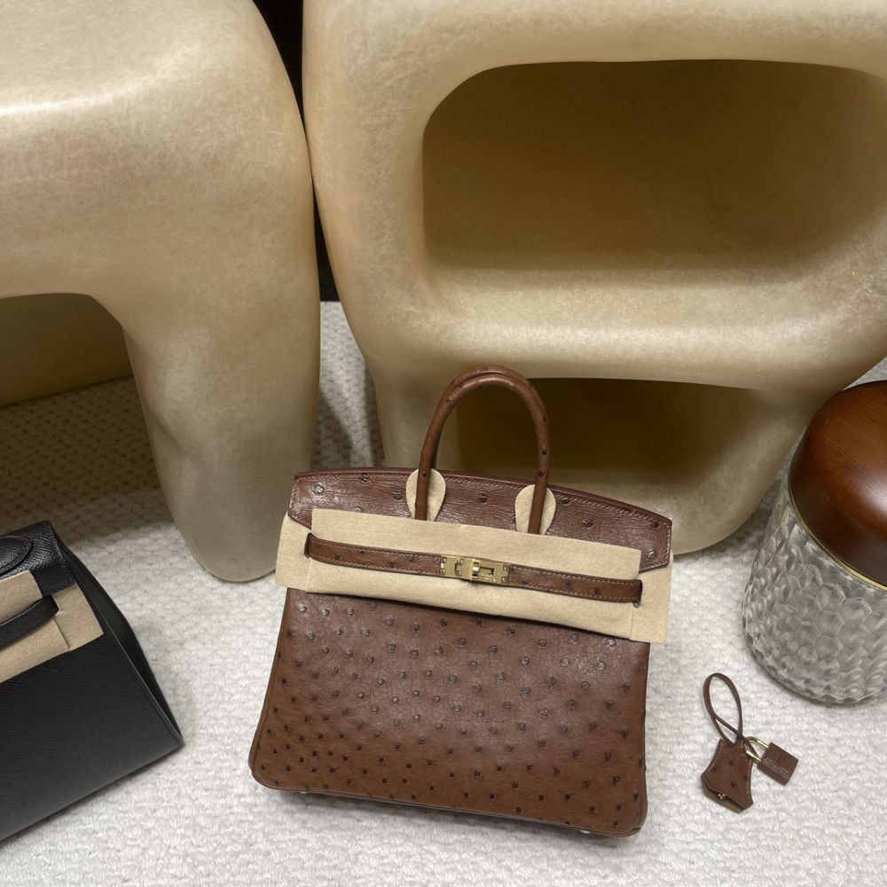 6C/Cuivre   キュイーブル ゴールド金具 エルメスバーキンオーストリッチ 25センチ 高級 カスタムメイド 25 birkin 南アフリカ KK オーストリッチ 