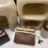 6C/Cuivre   キュイーブル ゴールド金具 エルメスバーキンオーストリッチ 25センチ 高級 カスタムメイド 25 birkin 南アフリカ KK オーストリッチ 
