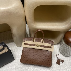6C/Cuivre   キュイーブル ゴールド金具 エルメスバーキンオーストリッチ 25センチ 高級 カスタムメイド 25 birkin 南アフリカ KK オーストリッチ 
