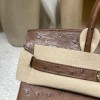 6C/Cuivre   キュイーブル ゴールド金具 エルメスバーキンオーストリッチ 25センチ 高級 カスタムメイド 25 birkin 南アフリカ KK オーストリッチ 