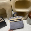 R2 Blue Agate  ブルーアガット&77/Blue Iris  ブルーアイリス  ゴールド金具 エルメスバーキンオーストリッチ 25センチ 高級 カスタムメイド 25 birkin 南アフリカ KK オーストリッチ  
