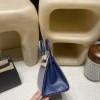 R2 Blue Agate  ブルーアガット&77/Blue Iris  ブルーアイリス  ゴールド金具 エルメスバーキンオーストリッチ 25センチ 高級 カスタムメイド 25 birkin 南アフリカ KK オーストリッチ  
