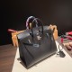 エルメスバーキン 25 外縫い 89 Black (Noir)ブラック全手縫いbirkin25-w013