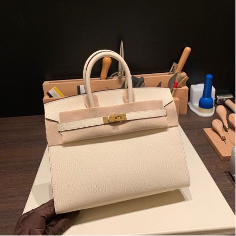 エルメスバーキン 25 外縫い ナタI2 Nata 全手縫いbirkin25-w022