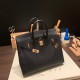 エルメスバーキン 25 外縫い ブラック 89 Black (Noir) 全手縫いbirkin25-w029