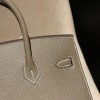 エルメスバーキン 25 外縫い18/Étoupe Grey (Étoupe)  エトゥープ全手縫いbirkin25-w034