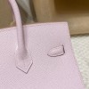 Epsom 09/Mauve Pale モーヴ・ペール  シルバー金具 全手縫い  ヴォーエプソン Epsom 【2023 年製】バーキン 25cm 外縫い Birkin 25cm Sellier 外縫い