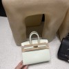【超キュート限定】Hermès Birkin 20cm Sellier 外縫いEpsom Mini 0S / ヴェールフィズ  シルバー金具 全手縫い   ヴォーエプソン Epsom