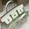 【超キュート限定】Hermès Birkin 20cm Sellier 外縫いEpsom Mini 0S / ヴェールフィズ  シルバー金具 全手縫い   ヴォーエプソン Epsom