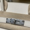 【透き通る若さ】Hermès Birkin Sellier 外縫いEpsom 10 / クレ  シルバー金具 全手縫い ヴォーエプソン Epsom