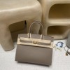 【若々しさと大人の落ち着き】Hermès 30 Birkin Sellier 外縫いEpsom 18 / エトゥープ ゴールド金具 ヴォーエプソン Epsom