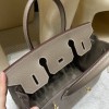 【若々しさと大人の落ち着き】Hermès 30 Birkin Sellier 外縫いEpsom 18 / エトゥープ ゴールド金具 ヴォーエプソン Epsom