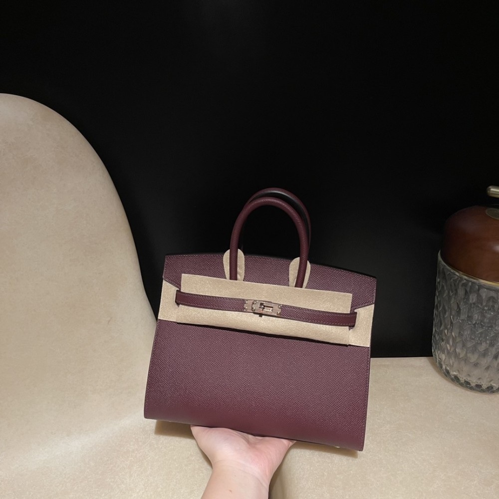 【若さと永遠のエレガンス】Hermès Birkin Sellier 外縫いEpsom 0G / ルージュセリエ ローズゴールド金具 ヴォーエプソン Epsom