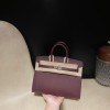 【若さと永遠のエレガンス】Hermès Birkin Sellier 外縫いEpsom 0G / ルージュセリエ ローズゴールド金具 ヴォーエプソン Epsom