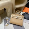 【大人の美学】Hermès Birkin25 Sellier 外縫いEpsom 0M / チャイ 銀色金具 ヴォーエプソン Epsom