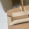 【大人の美学】Hermès Birkin25 Sellier 外縫いEpsom 0M / チャイ 銀色金具 ヴォーエプソン Epsom