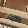 HERMES エルメス ショルダーバッグ ショルダーバーキンライト29 クーベルチュール ライン 刺繍 エクリュ/ベージュ/フォーヴ/ローズポップ/黒/ゴールド トワルアッシュ/スイフト シルバー金具
