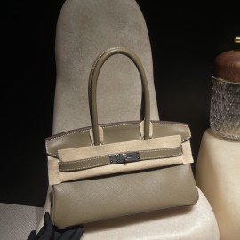 HERMES エルメス バーキンショルダーライト29  ハンドバッグ / レディース  エヴァーカラー / パラジウム エトープ シルバー金具  Shoulder birkin 29cm