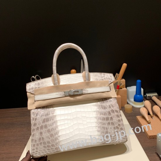 エルメスバーキン 30センチHimalaya ヒマラヤ Himalaya 01 シルバー金具 birkin30-005 全手縫い