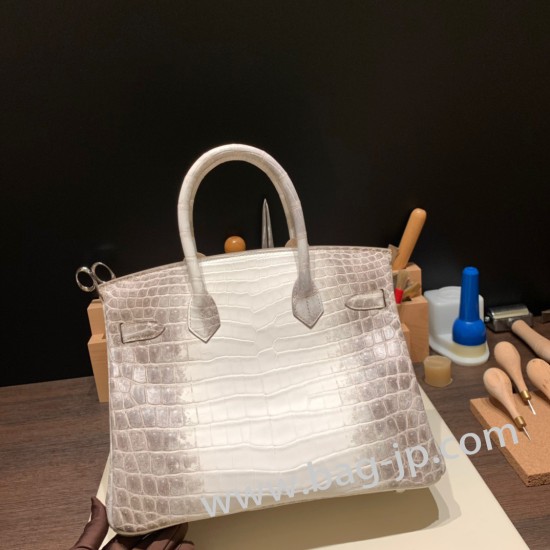 エルメスバーキン 30センチHimalaya ヒマラヤ Himalaya 01 シルバー金具 birkin30-005 全手縫い