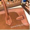 エルメスバーキン 30センチswift& chamois ゴールドシルバー金具 birkin30-010 全手縫い